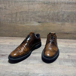 Tod's Brown Leather Derby Shoes Men's Size 10.5